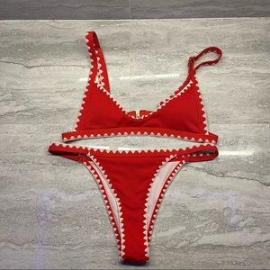 matching set triangle bikini